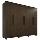 Guarda-roupa 6 Portas 6 Gavetas Potenza Cacau