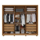 Guarda-roupa 6 Portas 6 Gavetas Potenza Cinamomo/off-cinamomo