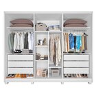 Guarda-roupa 6 Portas 6 Gavetas Primore Imop Móveis Branco Ne