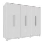 Guarda-roupa 6 Portas 6 Gavetas Primore Imop Móveis Branco Ne