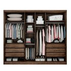 Guarda Roupa 6 Portas 6 Gavetas Reno Novo Horizonte Cacau