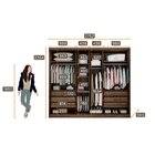 Guarda Roupa 6 Portas 6 Gavetas Reno Novo Horizonte Cacau