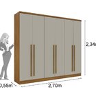 Guarda Roupa 6 Portas 6 Gavetas Requinte Tcil Móveis Cinamomo