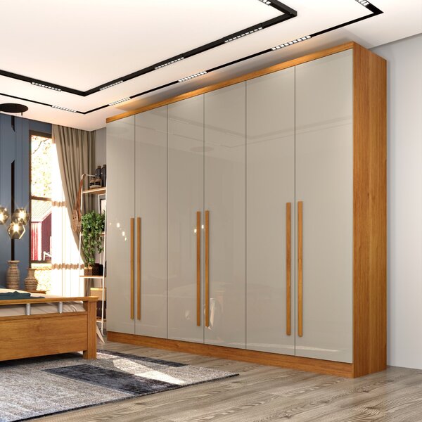 Guarda Roupa 6 Portas 6 Gavetas Requinte Tcil Móveis Cinamomo