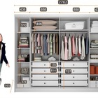Guarda Roupa 6 Portas 8 Gavetas Orfeus-branco Novo Horizonte