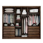 Guarda Roupa 6 Portas 8 Gavetas Reno Novo Horizonte Cacau