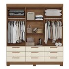 Guarda-roupa 6 Portas 9 Gavetas Com Espelho Mdp Colombo Jatob