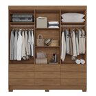 Guarda-roupa 6 Portas 9 Gavetas Com Espelho Mdp Colombo Jatoba