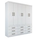 Guarda-roupa 6 Portas 9 Gavetas Star 6.9