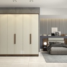 Guarda Roupa 6 Portas Abrir 4 Gavetas Itaúnas Café/off White