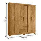 Guarda Roupa 6 Portas Agra Freijó