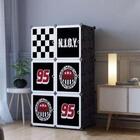 Guarda Roupa 6 Portas Black Armário Modular Carros Organizado