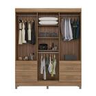 Guarda Roupa 6 Portas C/ Pés Amêndola Touch 64400