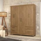 Guarda Roupa 6 Portas C/ Pés Amêndola Touch 64400