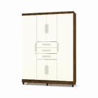 Guarda Roupa 6 Portas Capitiva Imbuia Champanhe