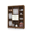 Guarda Roupa 6 Portas Capitiva Imbuia Champanhe