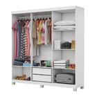 Guarda Roupa 6 Portas Carioca Móveis Branco