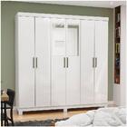 Guarda Roupa 6 Portas Carioca Móveis Branco