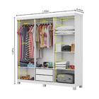 Guarda Roupa 6 Portas Carioca Móveis Branco