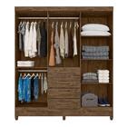 Guarda Roupa 6 Portas Castanho Wood Avelã Wood 896381
