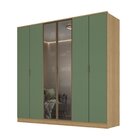 Guarda-roupa 6 Portas Com 2 Portas Reflecta 4 Gavetas Ravi Ol