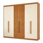 Guarda Roupa 6 Portas Com 2 Portas Ripadas 8 Gavetas Grécia C