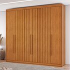 Guarda Roupa 6 Portas Com 4 Portas Ripadas 8 Gavetas Grécia C