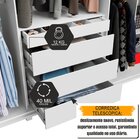 Guarda-roupa 6 Portas Com 5 Gavetas Internas 1 Com Divisória