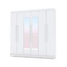 Guarda Roupa 6 Portas Com Espelho Audi Branco