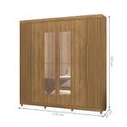 Guarda Roupa 6 Portas Com Espelho Audi Nature Brisa