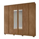 Guarda Roupa 6 Portas Com Espelho Danúbio Naturale 986022 Mov