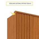 Guarda-roupa 6 Portas Com Espelho Ripado Nova York E Cama Cas