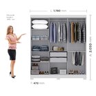 Guarda Roupa 6 Portas Com Pés Paris Espresso Móveis Branco