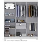 Guarda Roupa 6 Portas Com Pés Paris Espresso Móveis Branco