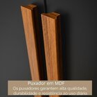 Guarda Roupa 6 Portas Com Pés Paris Espresso Móveis Preto