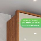 Guarda-roupa 6 Portas Com Ripado 6 Gavetas Potenza Cinamomo/o