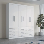 Guarda Roupa 6 Portas Dylan Branco