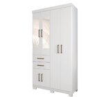Guarda Roupa 6 Portas E 2 Gavetas Com Espelhos E Pés Verona