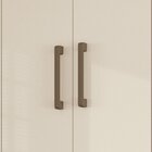 Guarda Roupa 6 Portas E 2 Gavetas Com Pés E Espelhos Verona