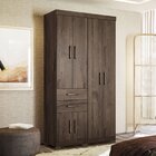 Guarda Roupa 6 Portas E 2 Gavetas Com Pés Verona