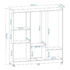 Guarda-roupa 6 Portas E 3 Gavetas - Cacau / Off White