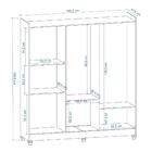 Guarda-roupa 6 Portas E 3 Gavetas - Cacau / Off White