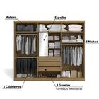 Guarda Roupa 6 Portas E 3 Gavetas G549 Kappesberg - Freijó/o