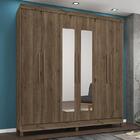 Guarda Roupa 6 Portas E 3 Gavetas Luna Com Espelho E Pés - Qm