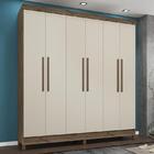 Guarda Roupa 6 Portas E 3 Gavetas Luna Com Pés - Qmovi