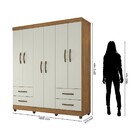 Guarda Roupa 6 Portas E 4 Gavetas Mônaco L01 - Doce Sonho Móv