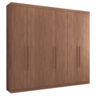 Guarda Roupa 6 Portas E Cabeceira Casal Holt Jatobá