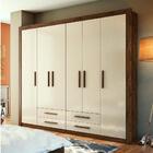 Guarda Roupa 6 Portas Elegance Cappuccino Off White Batrol