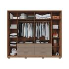 Guarda Roupa 6 Portas Milão Fendi Havana