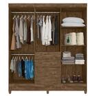 Guarda Roupa 6 Portas Moval New Mafra 138.897381.8 Castanho W